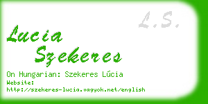 lucia szekeres business card